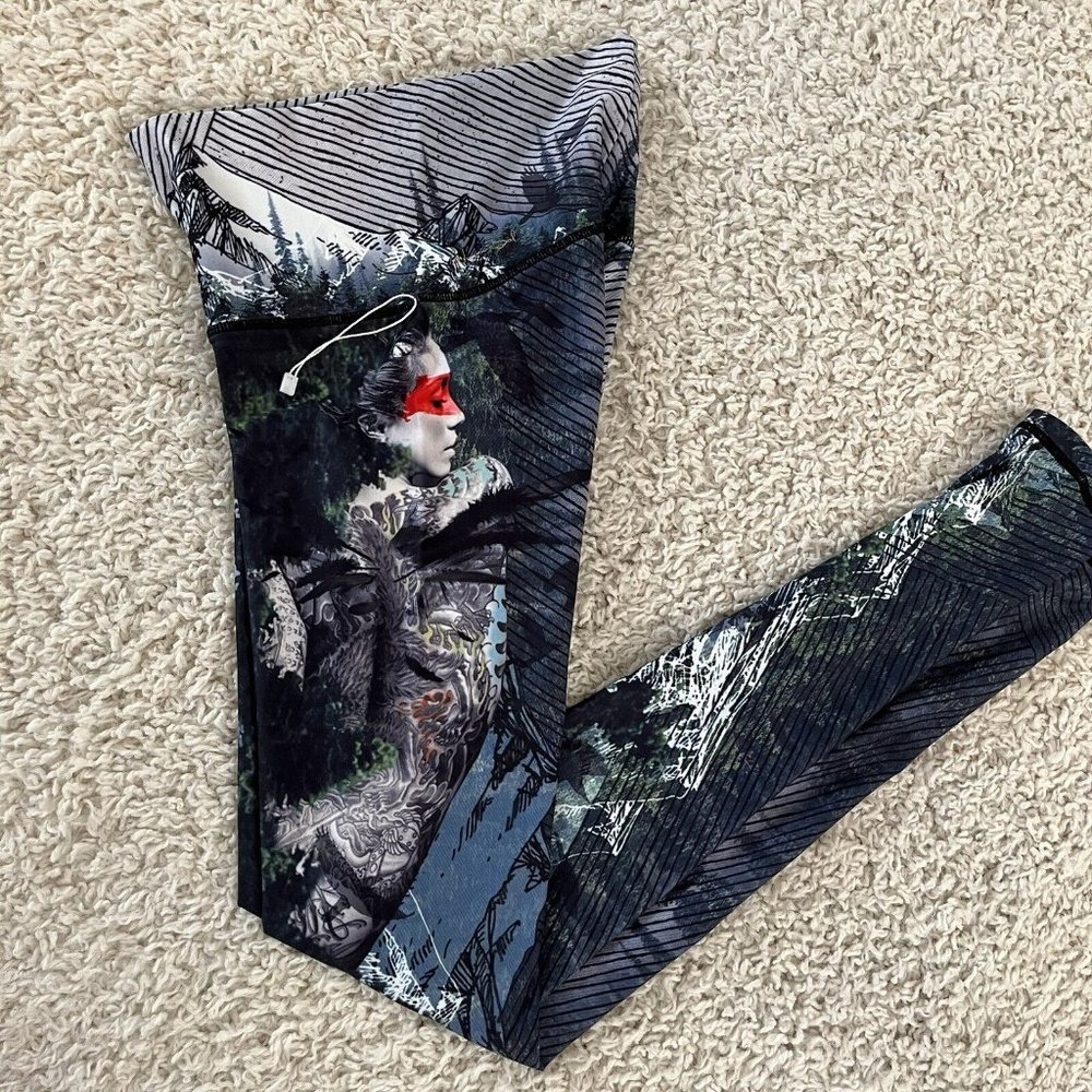 Niyama Sol Leggings - Mountain Forest Trees -XS